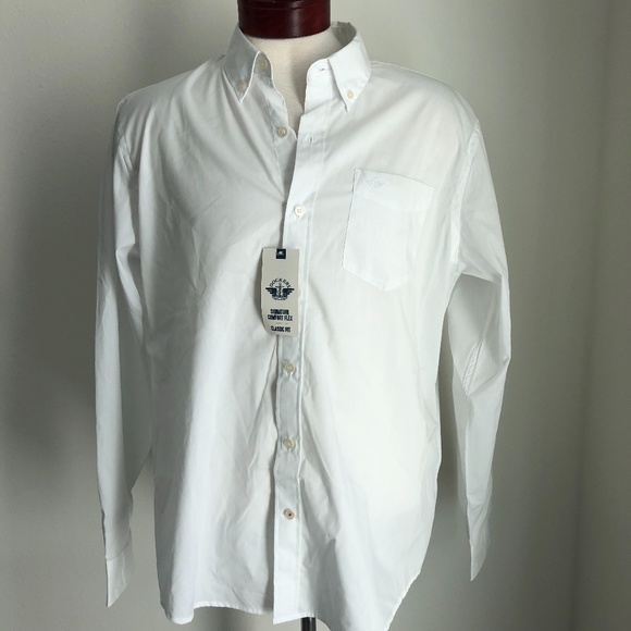 dockers white dress shirts